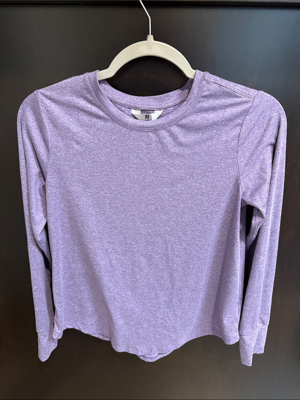 Kids' Long Sleeve Crewneck Top - Lavender Heather